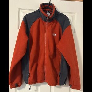 The North Face Men’s Orange Fleece Jacket Liner Size M